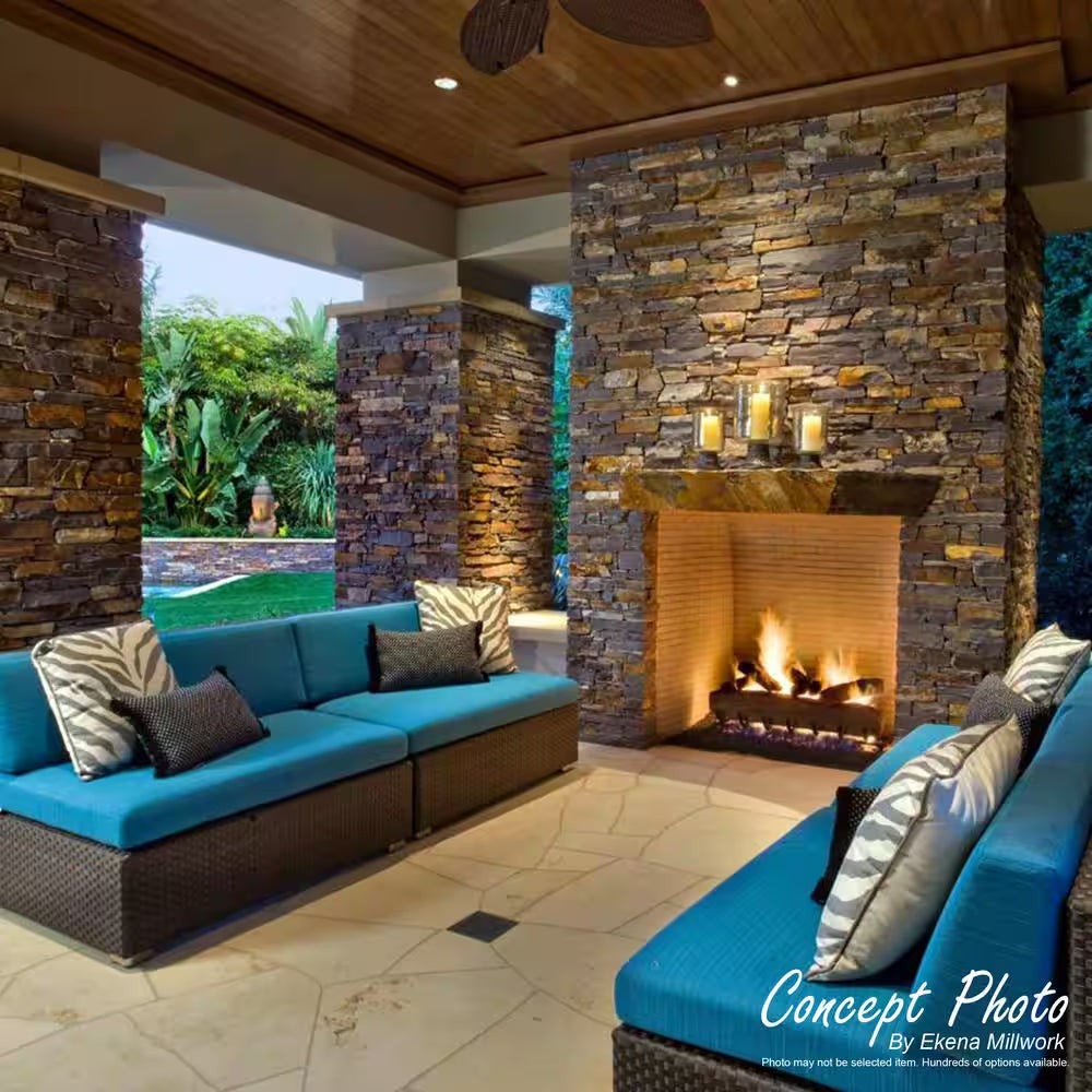 3 In. X 48 In. Universal outside Corner for Stonewall Faux Stone Siding Panels