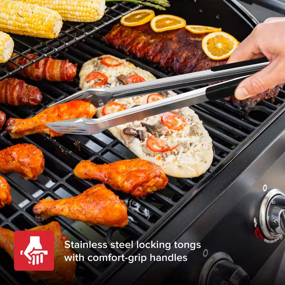 4 Pieces Grill Stainless Steel Tool Set