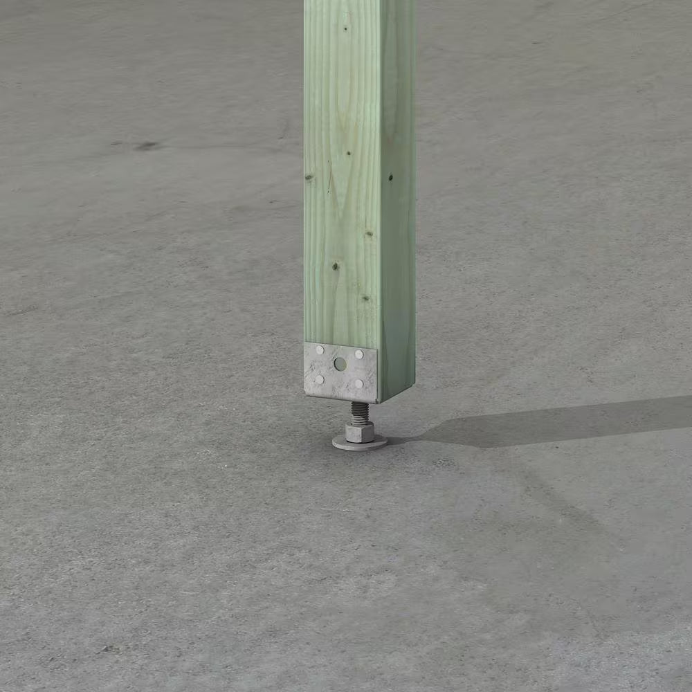 EPB Hot-Dip Galvanized Pier-Block Elevated Post Base for 4X4 Nominal Lumber