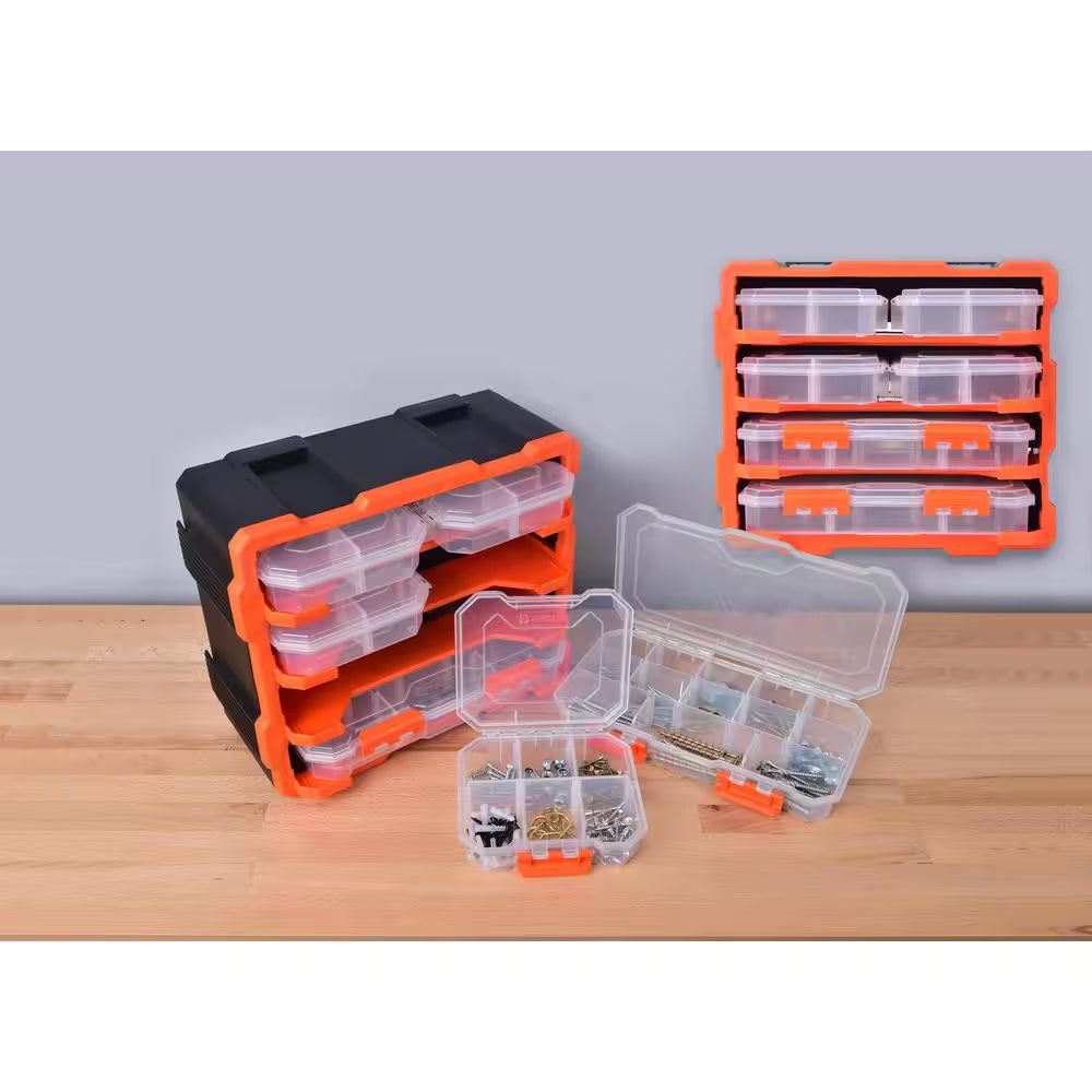 50-Compartment Rack with 6 Small Parts Organizer