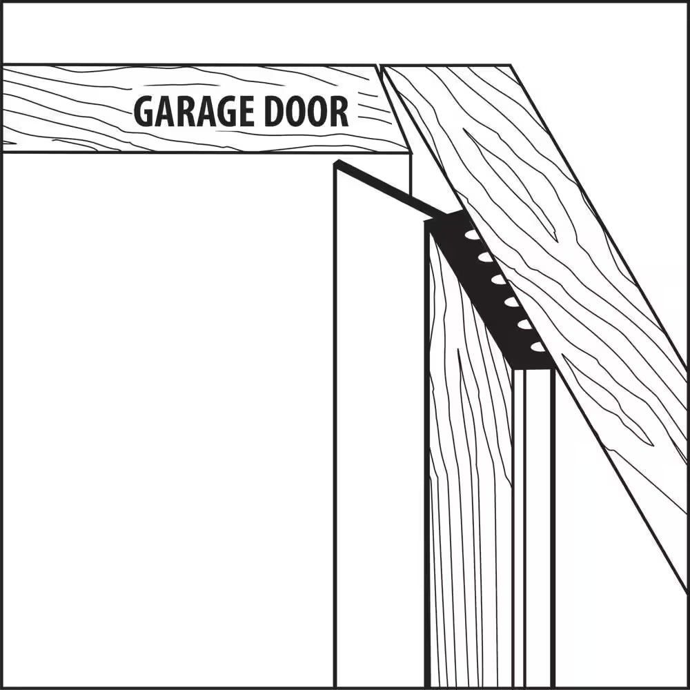 2.5 In. X 7 Ft. White Dual-Vinyl Top and Sides Garage Door Weatherstripping
