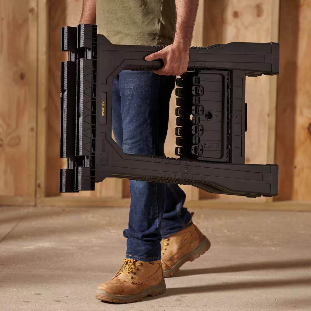 4 In. W X 32 In. H Plastic Folding Sawhorse (2 Pack)