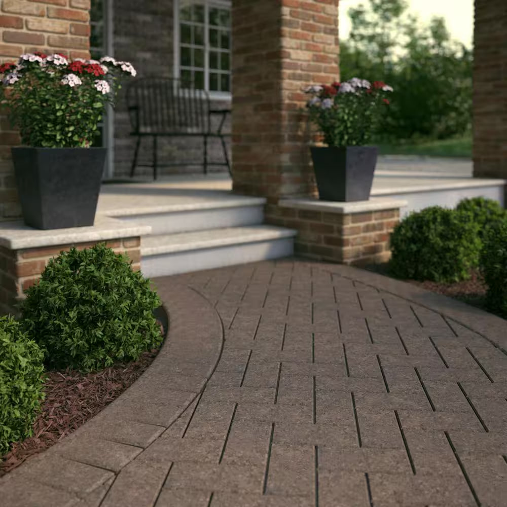 Holland 7.75 In. X 4 In. X 2.25 In. Sand Brown Charcoal Concrete Paver