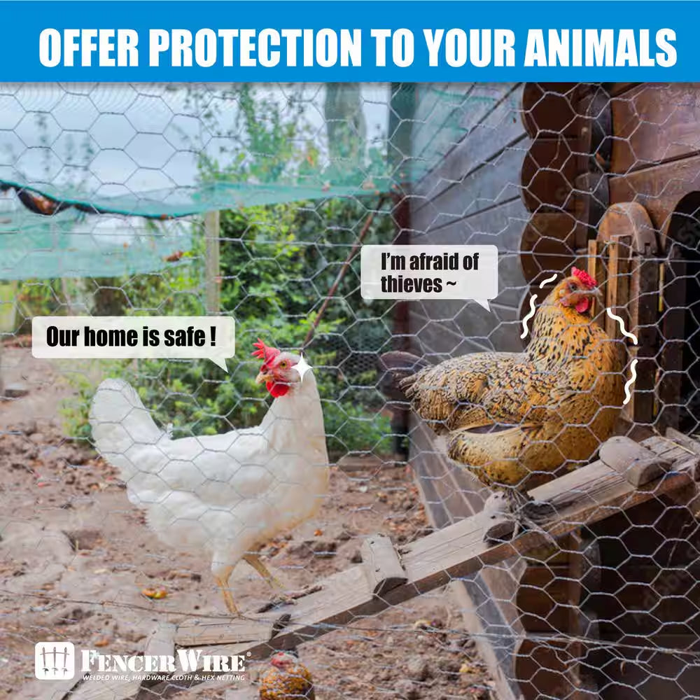 4 Ft. X 150 Ft. 20-Gauge Poultry Netting with 1 In. Mesh