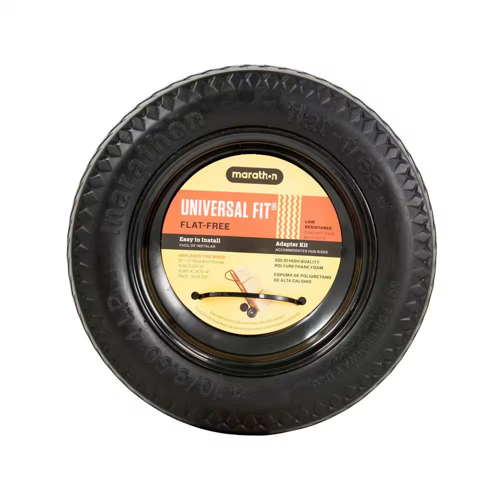 10.5 In. Flat Free Universal Hand Truck Wheel