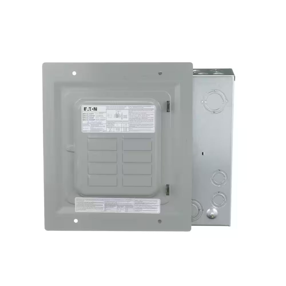 BR 125 Amp 6-Space 12-Circuit Indoor Main Lug Loadcenter with Flush Door