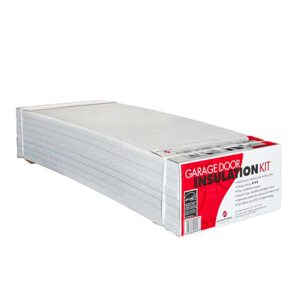 Garage Door Insulation Kit (8 Reflective/White Panels)