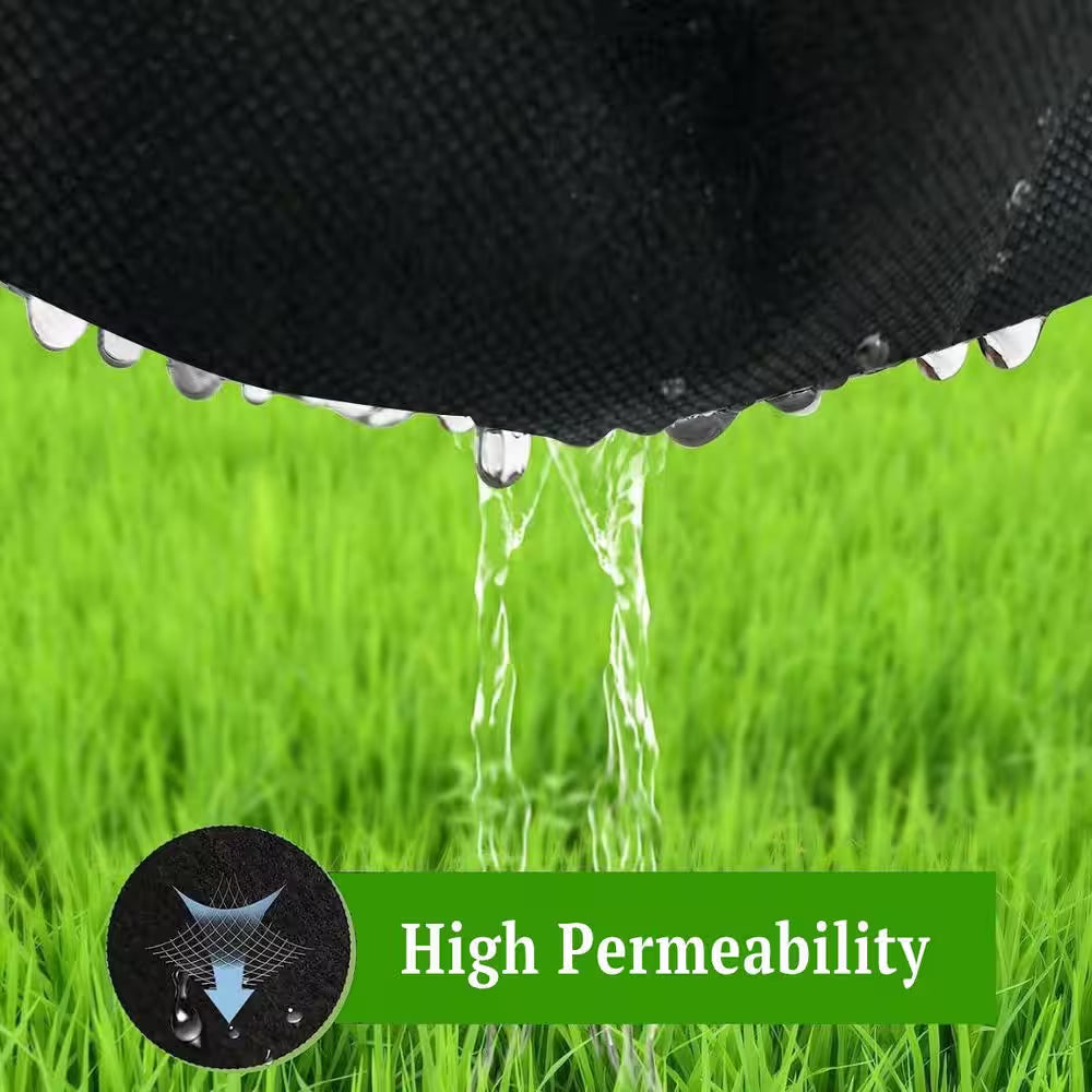 6 Ft. X 100 Ft. 3.0 Oz. Non Woven Fabric for Landscaping, French Drains, Underlayment, Weeds Barrier