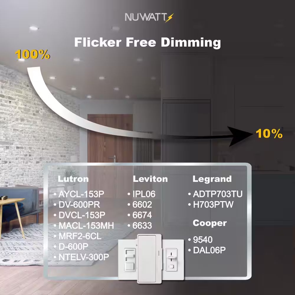 6 In. LED Black round New Construction IC Rated Slim Canless Integrated LED Recessed Light Kit 5 CCT Dimmable (12-Pack)