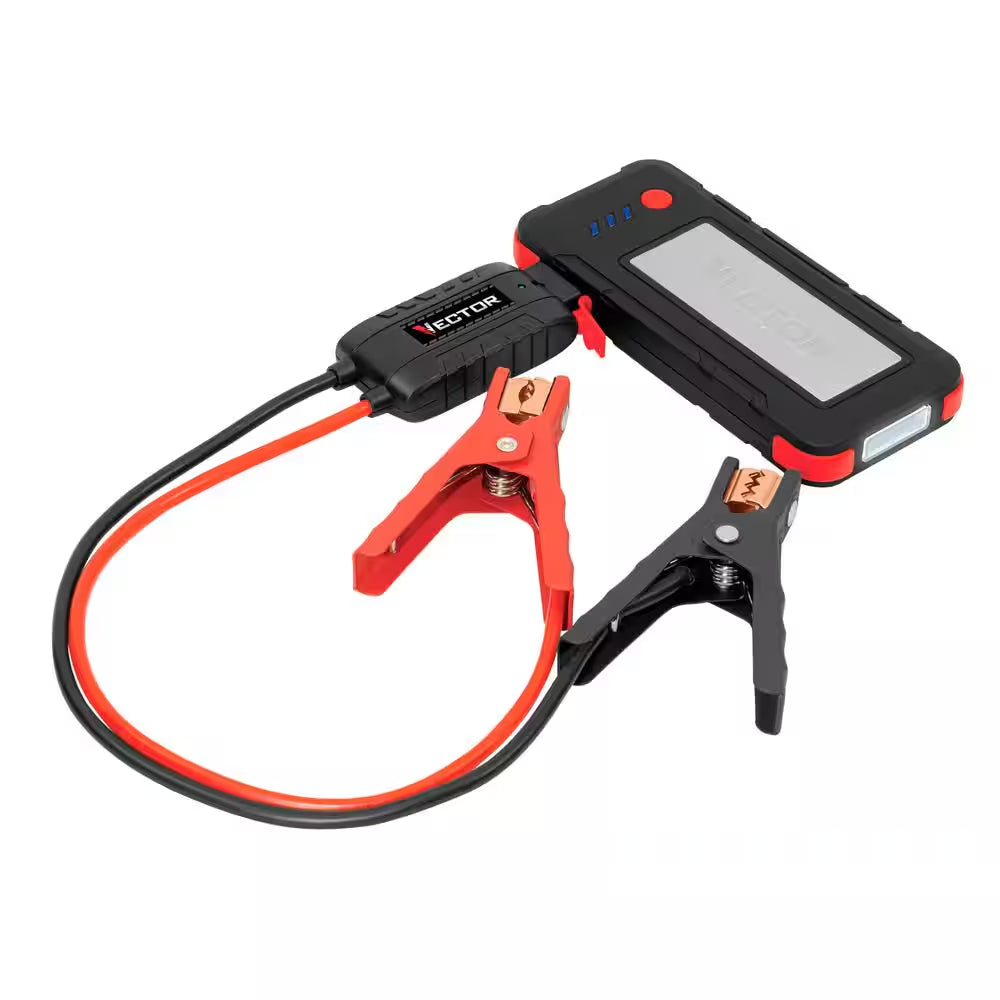 1600 Peak Amp Automotive Lithium Jump Starter, Portable Power - 15W USB-A & USB-C