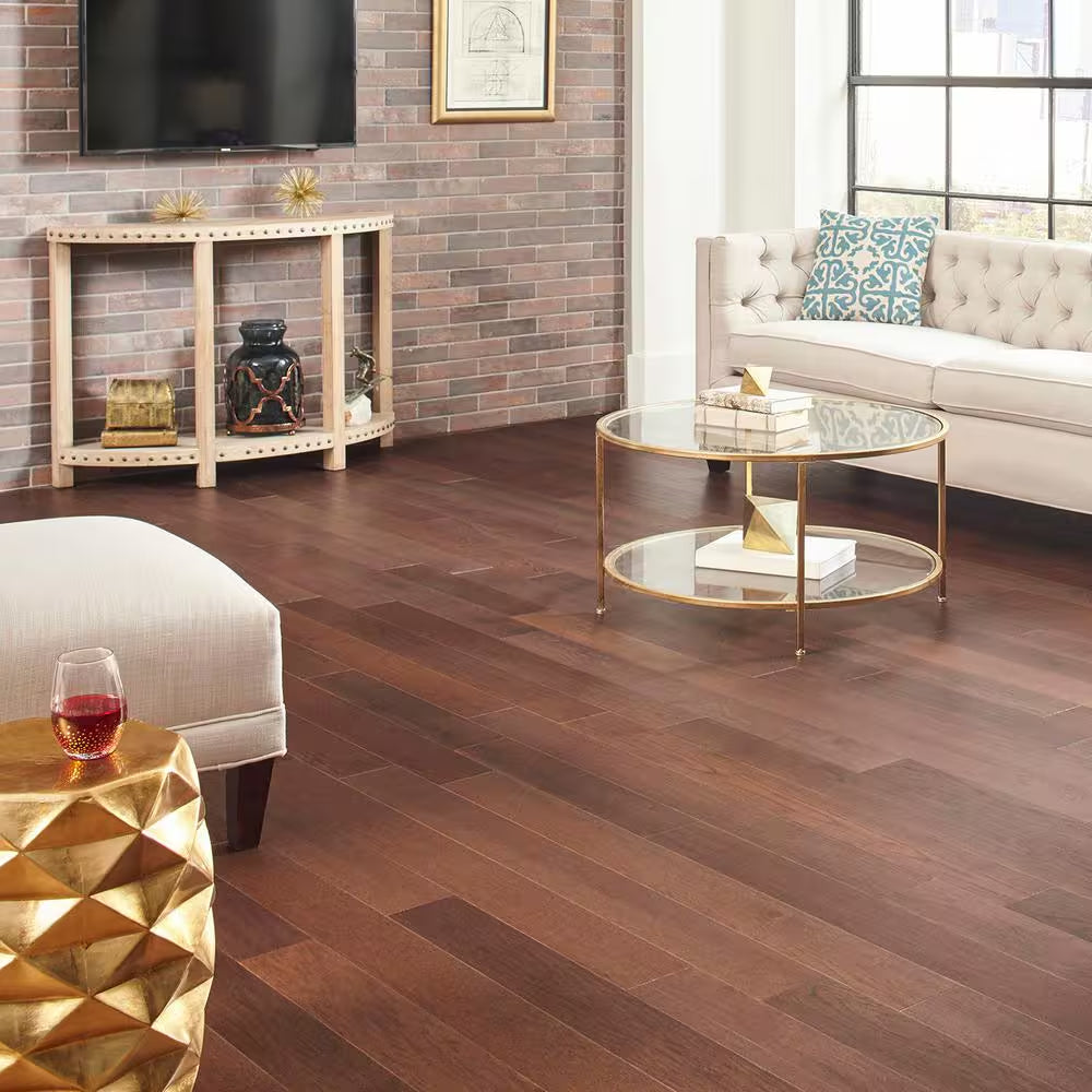 Benson Hickory 3/8 In. T X 5 In. W Wire Brushed Engineered Hardwood Flooring (19.7 Sqft/Case)