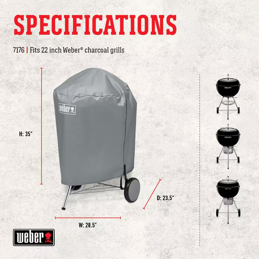 Jumbo Joe Premium 22 In. Charcoal Grill in Black with Grill Cover
