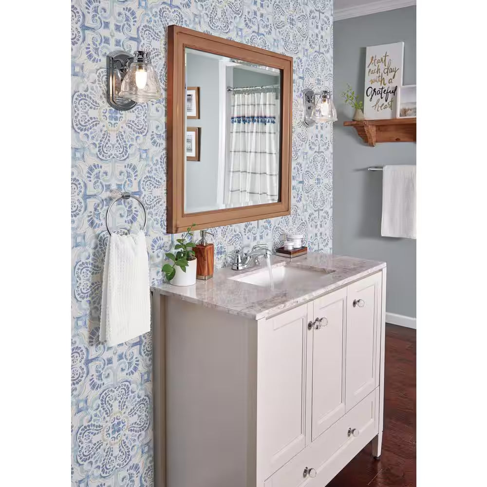 Foundations 4 In. Centerset 2-Handle Bathroom Faucet in Polished Chrome (2-Pack)