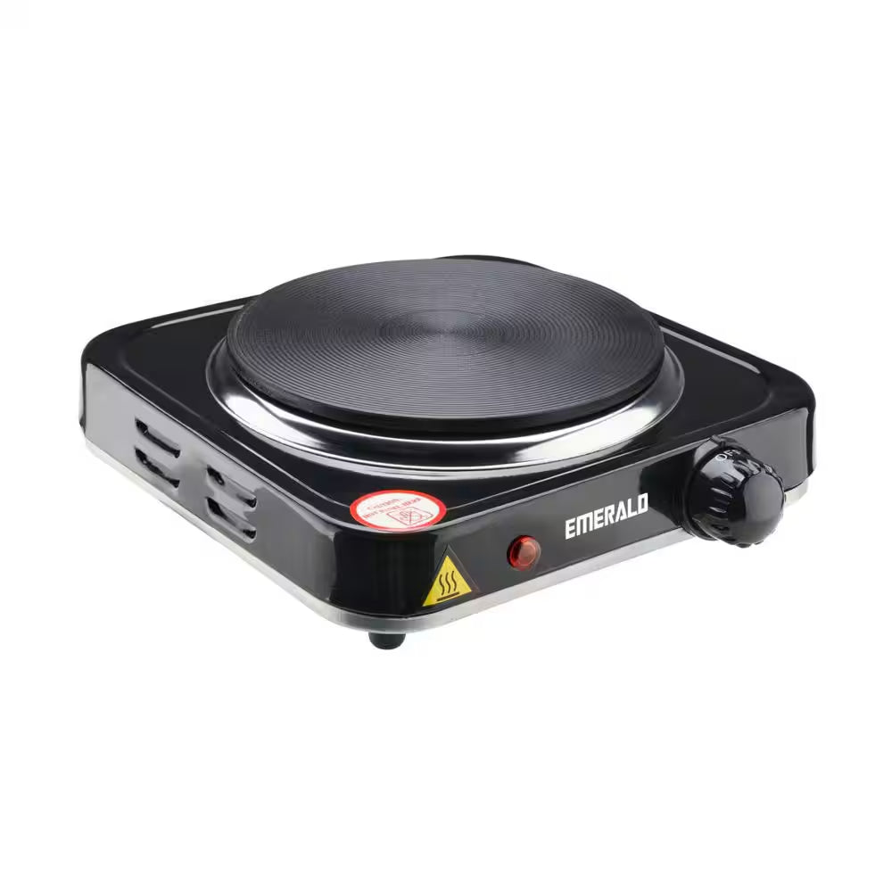 1000W Single Burner 6.1 In. Black Electric Hot Plate Stove