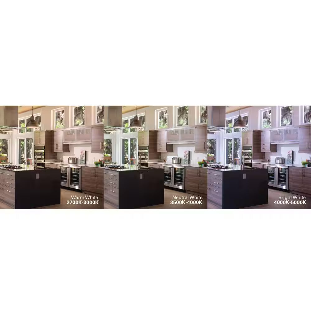 HLA 4 In. Color Selectable (2700K-5000K) Canless Recessed Narrow Beam Adjustable Gimbal Trim Integrated LED Kit