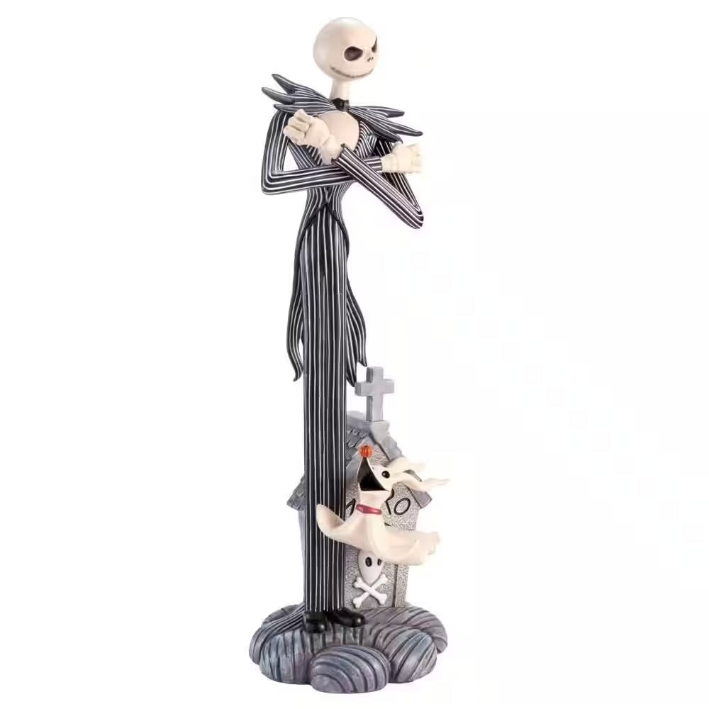 3.5 Ft. Jack Skellington and Zero Halloween Porch Greeter