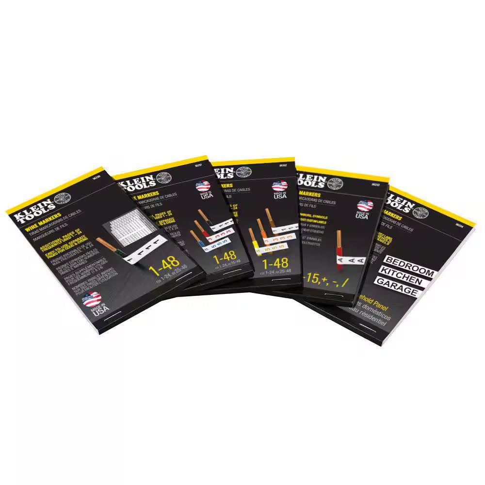 Wire Marker Book-Household Electrical Panel