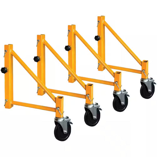 14 In. Scaffold Outriggers with 5 In. Heavy Duty Caster Wheels, Compatible with  Baker Scaffolding, 4-Pack