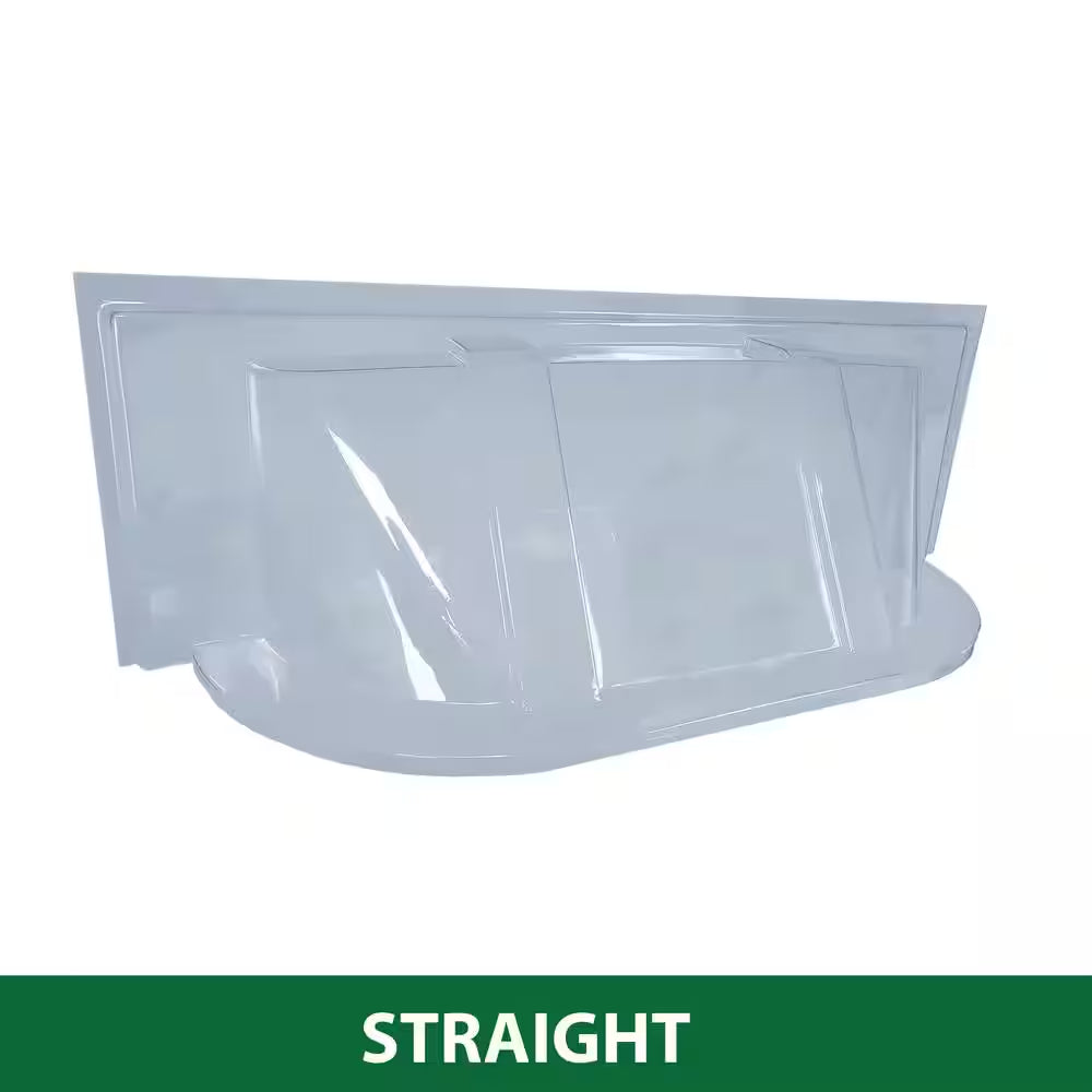 39 In. W X 13 In. D X 15 In. H Economy Straight Bubble Window Well Cover