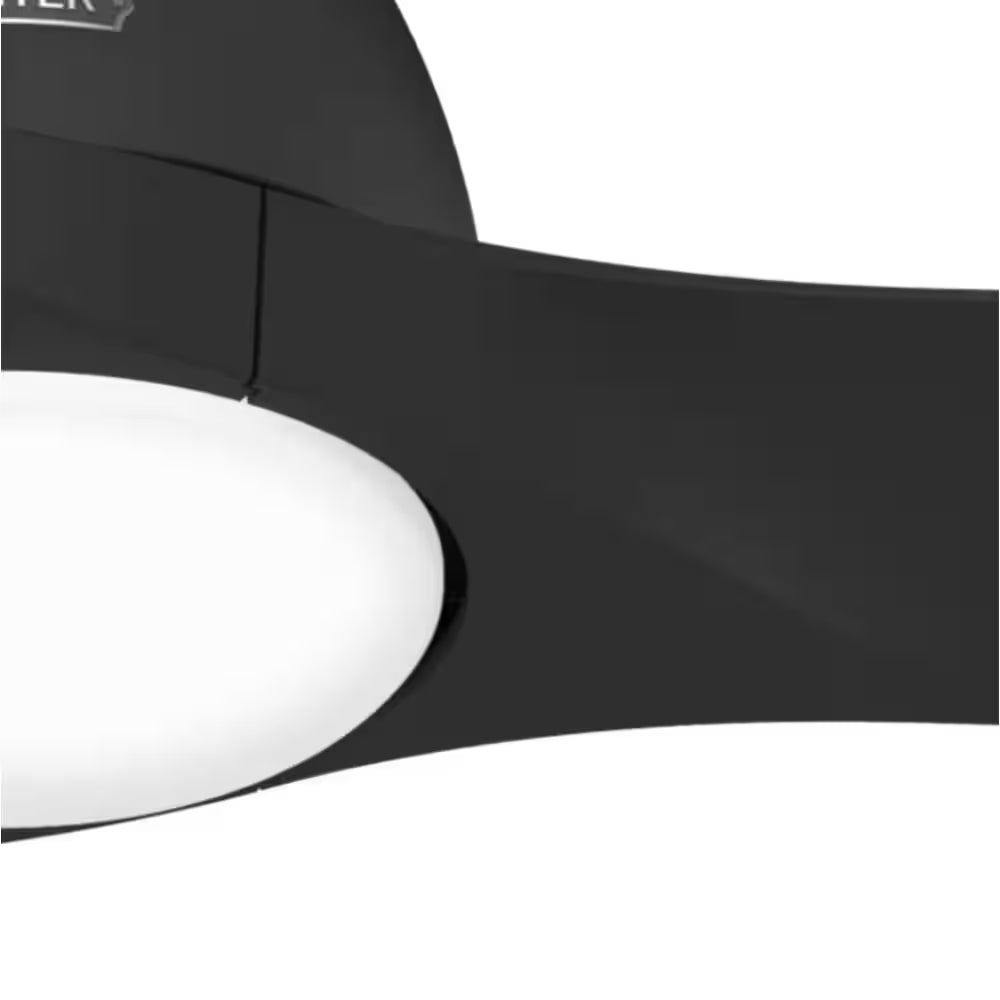 Triflow 52 In. LED Indoor/Outdoor Matte Black Ceiling Fan with Light Kit and Remote Included