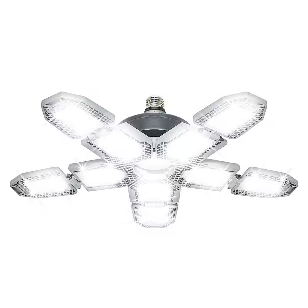 60-Watt Ultra Bright LED Light Bulb 6500K with 10 Adjustable Light Panels