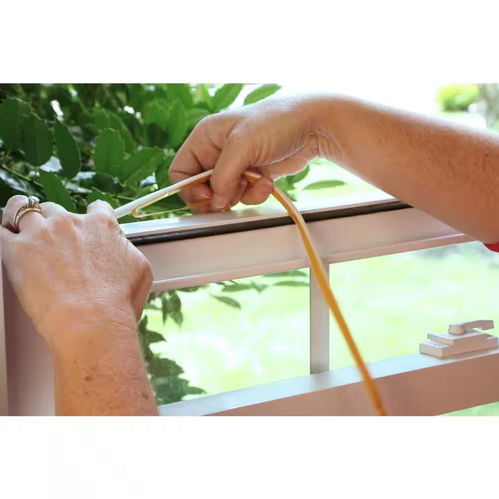 5/16 In. X 1/4 In. X 17 Ft. White D-Center EPDM Medium Gap Weatherseal Tape