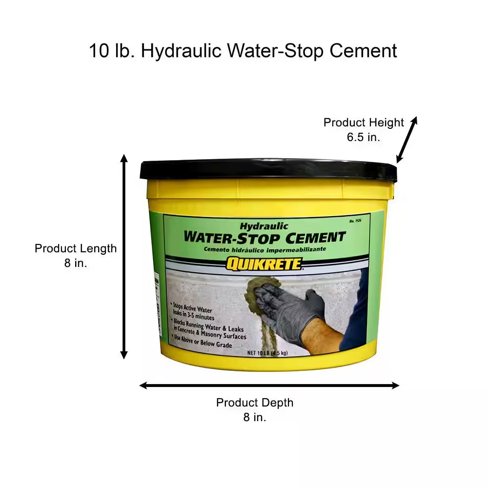 10 Lb. Hydraulic Water-Stop Cement