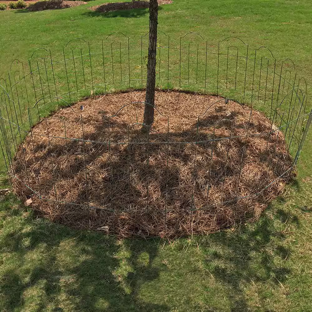 28 In. H X 10 Ft. L Cathedral Steel Wire Folding Garden Fence