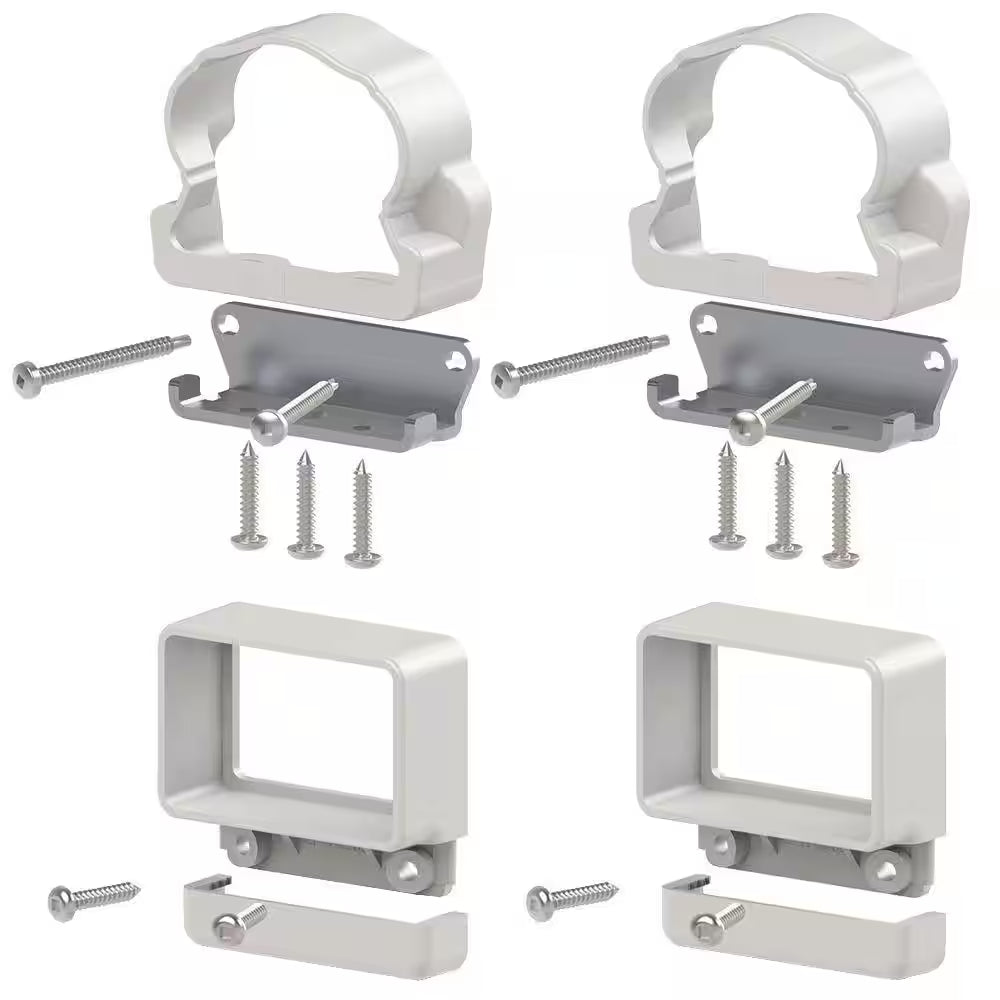 Traditional/Williamsburg White Line Bracket Kit (4-Piece)