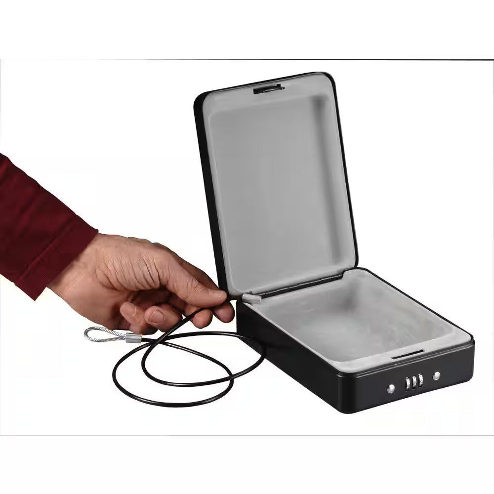 0.05 Cu. Ft. Portable Safe Box with Combination Lock
