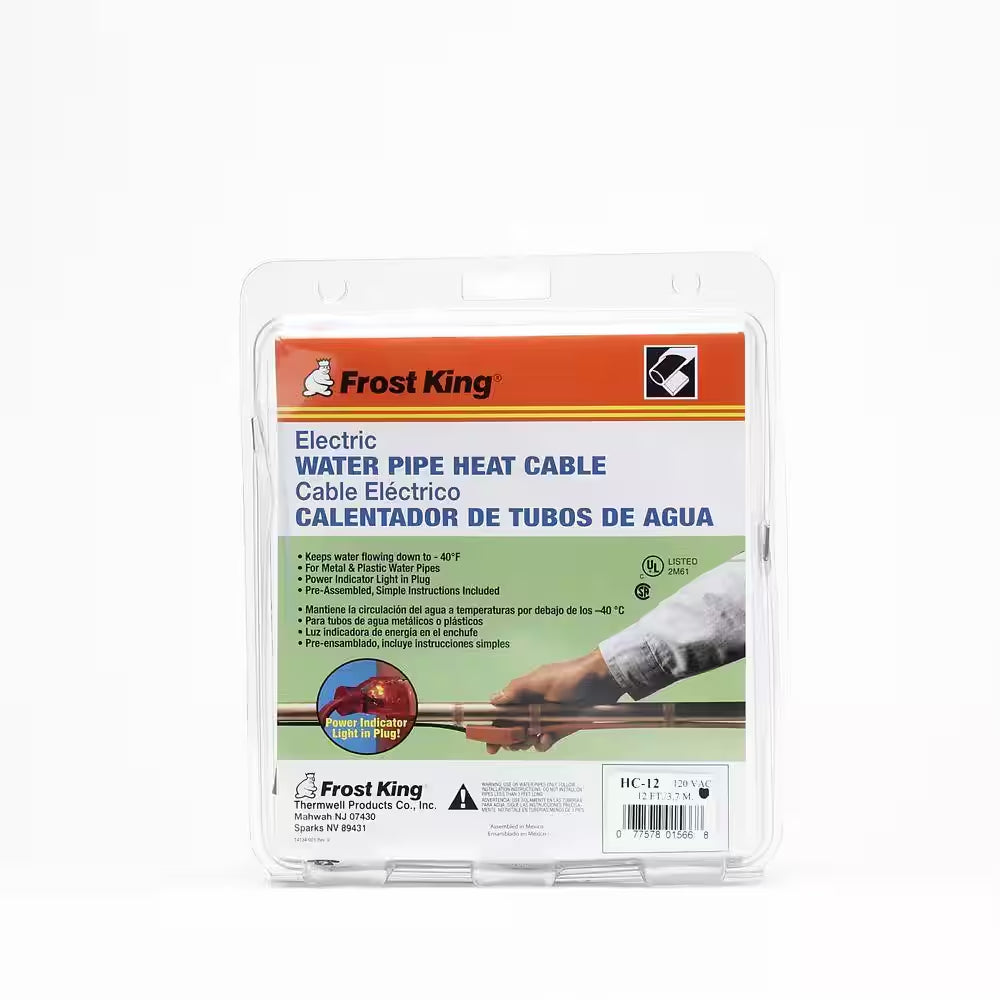 12 Ft. Electric Heat Cable Kit