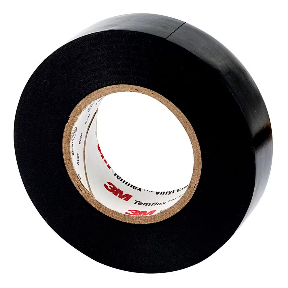Temflex 3/4 In. X 60 Ft. 1700 Electrical Tape Black (5-Pack)