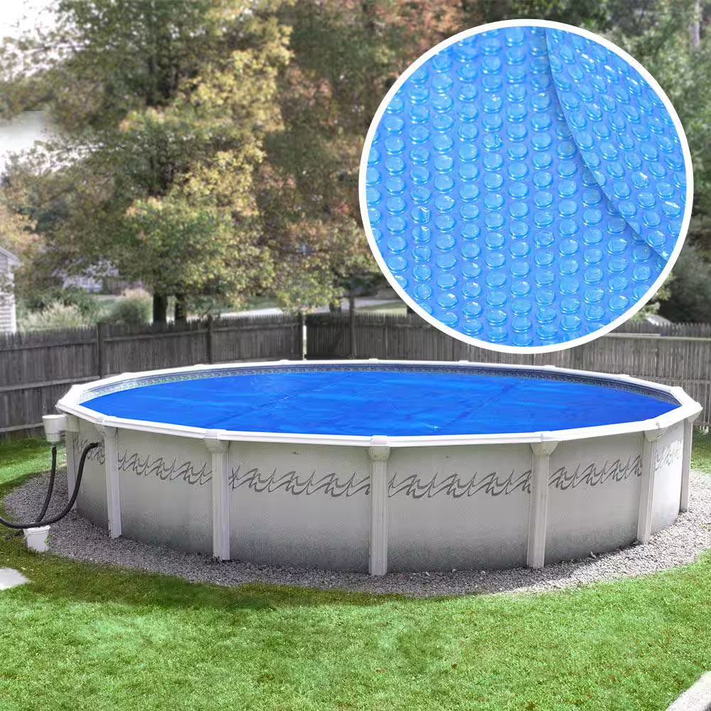 Deluxe 3-Year 18 Ft. round Blue Solar Pool Cover