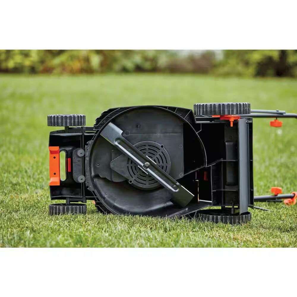 17 In. 12 AMP Corded Electric Walk behind Push Lawn Mower