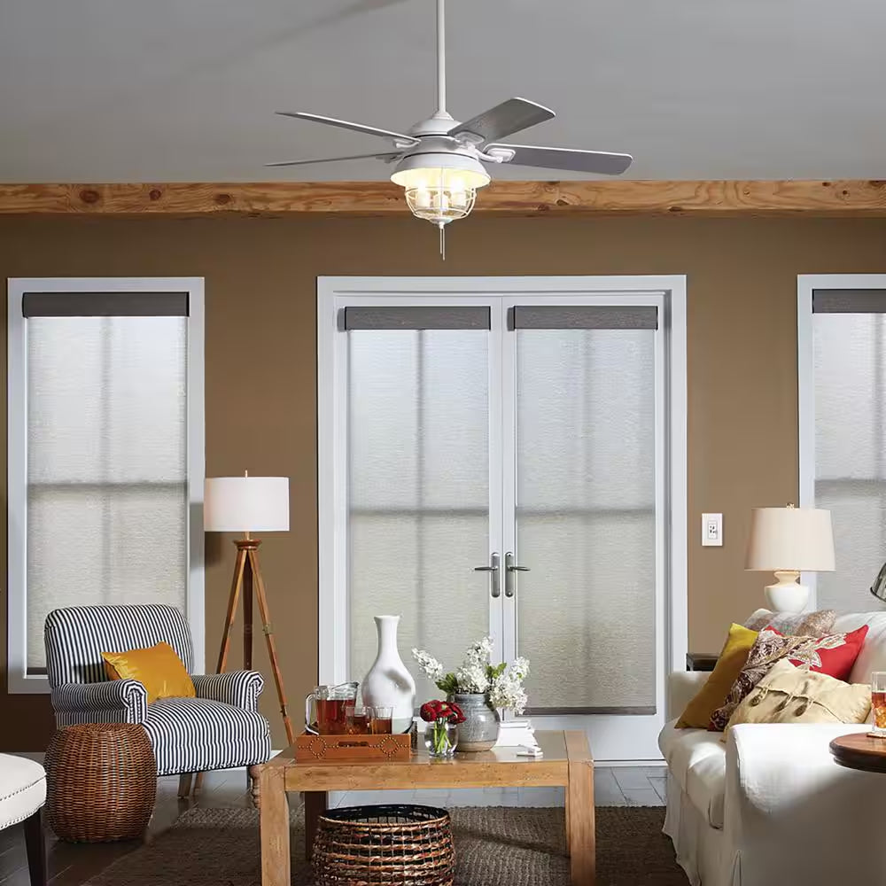 Skylark Combination Fan and Light Control, 3-Speed, 1.5 Amp Fan/300W Incandescent, Single-Pole, White (S2-LFSQH-W