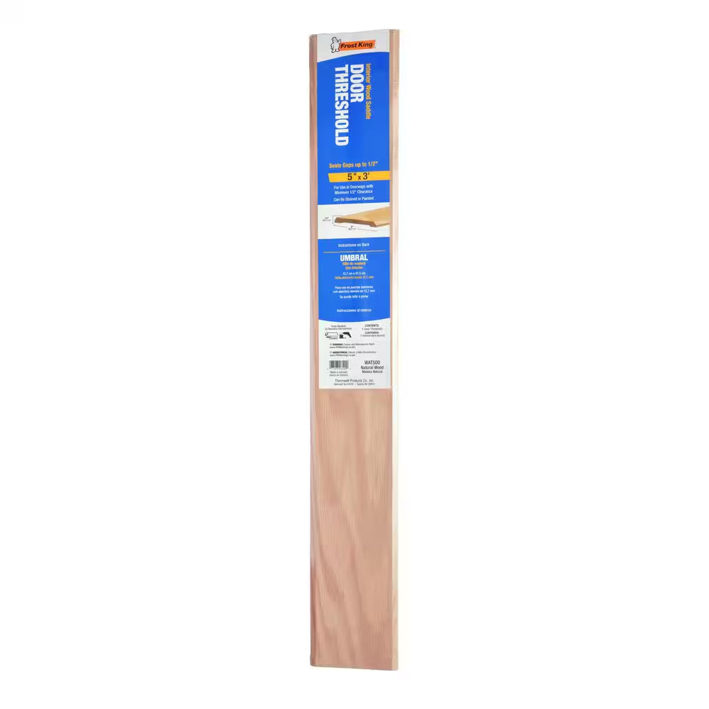 5 In. X 1/2 In. Wood Interior Threshold