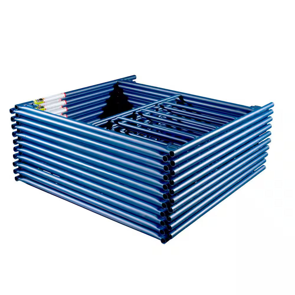 Saferstack 76 In. X 60 In. Blue Walk-Through Arch Scaffold Frame
