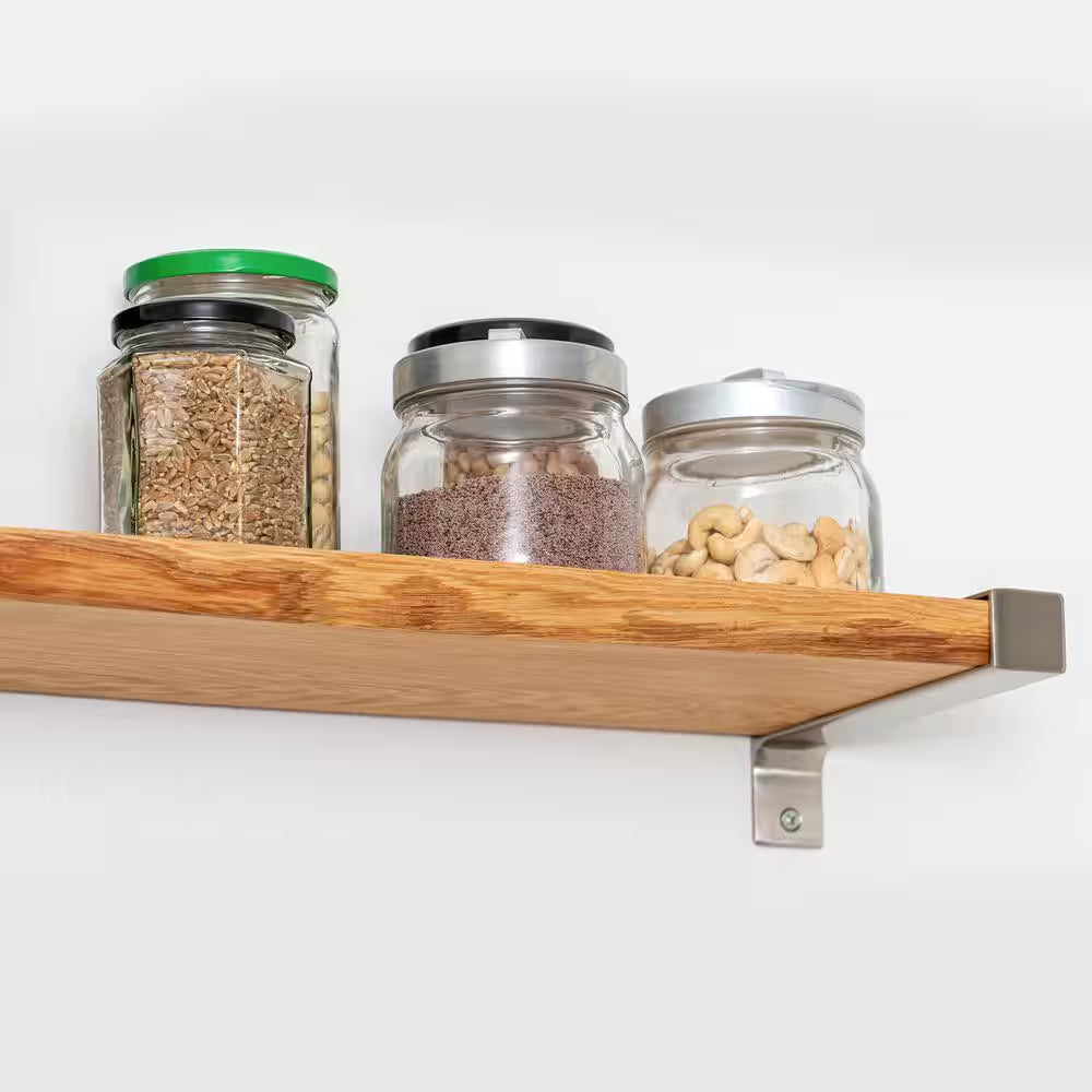 Project Board - 36 In. X 12 In. X 1 In. - Unfinished S4S Red Oak Wood with No Finger Joints - Ideal for DIY Shelving