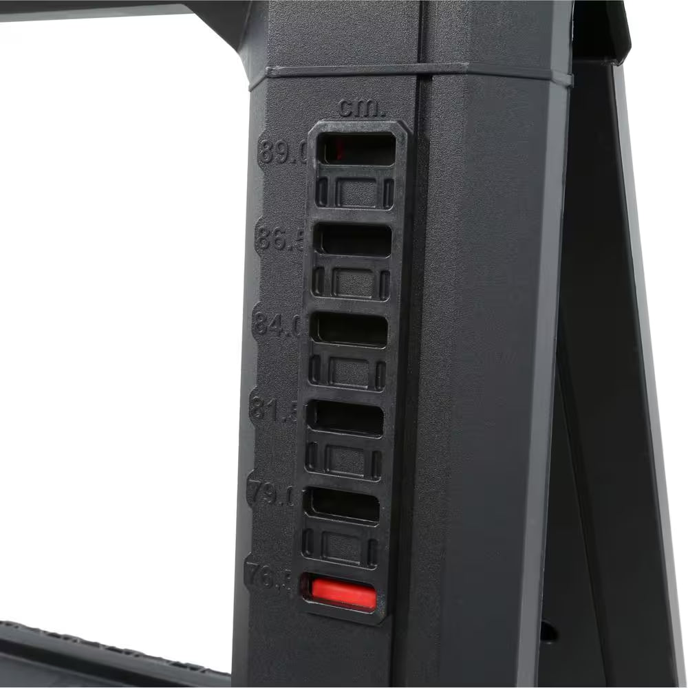 32 In. H Plastic 2-Way Adjustable Folding Sawhorse (2 Pack)