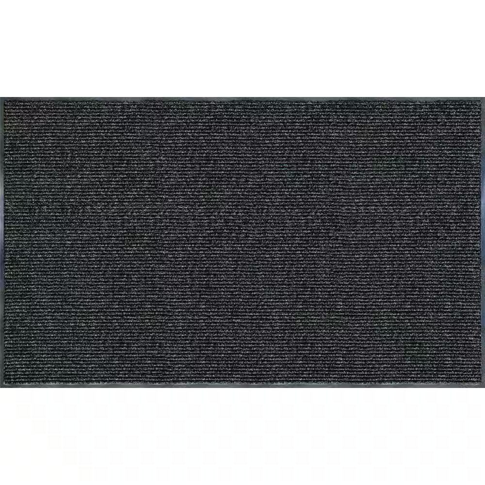 Enviroback Charcoal 60 In. X 36 In. Recycled Rubber/Thermoplastic Rib Door Mat