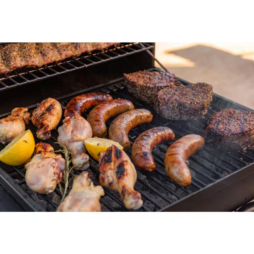 17.5 In. Barrel Charcoal Grill in Black