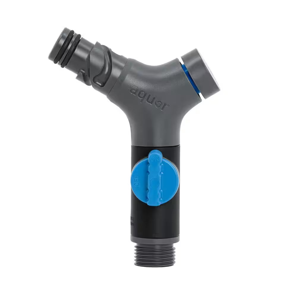 3/4 In. GHT Comfort Grip VB Hose Connector with Flow Control for V1 and Wall Faucet