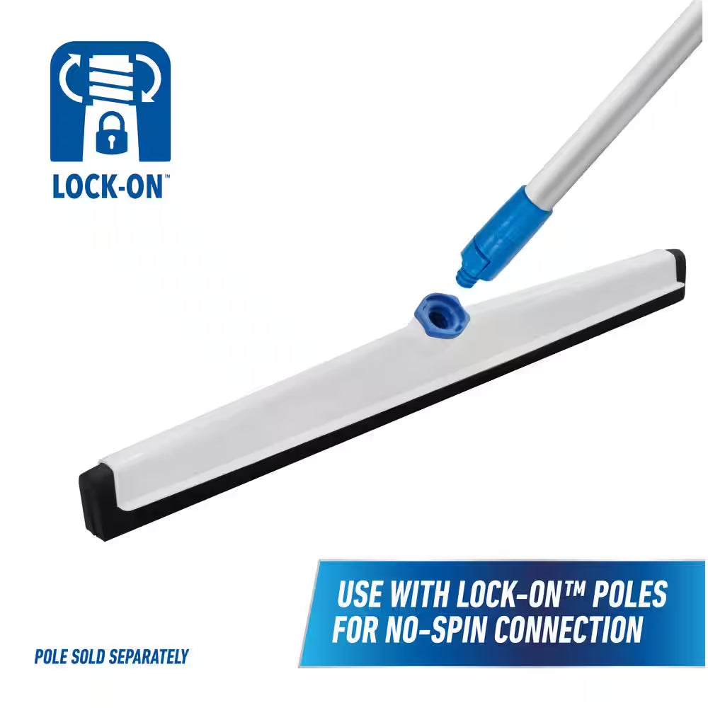 Lock-On 22 In. Foam Rubber Floor Squeegee (5-Pack)