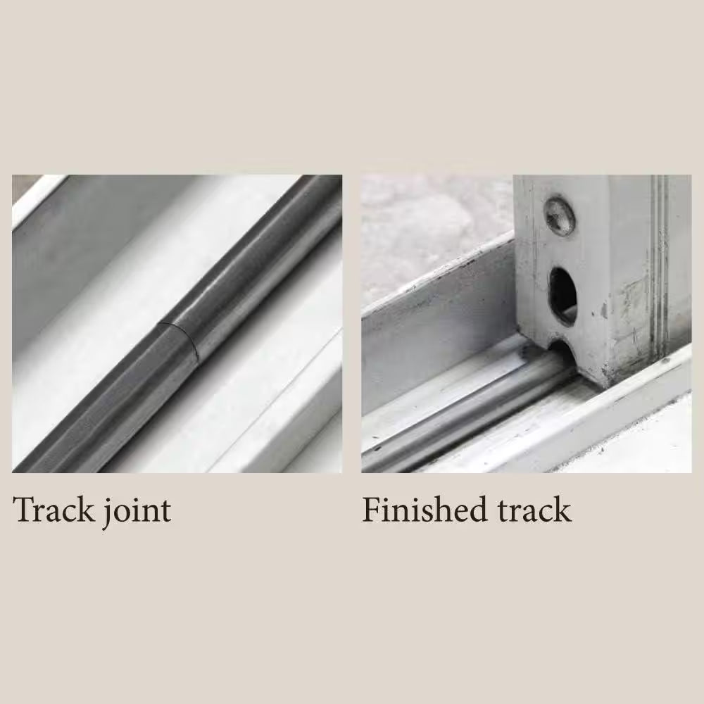 1/4 In. X 48 In. Stainless Steel Sliding Patio Door Repair Track (2-Pack)