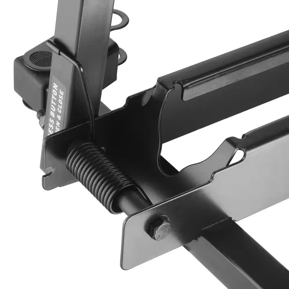 Black 1-Bike Foldable Floor Stand Garage Bike Rack