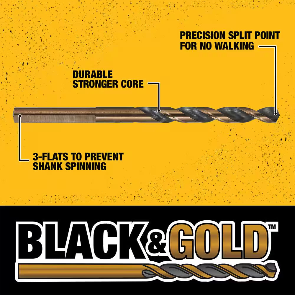 Black and Gold Drill Bit Set (29-Piece)