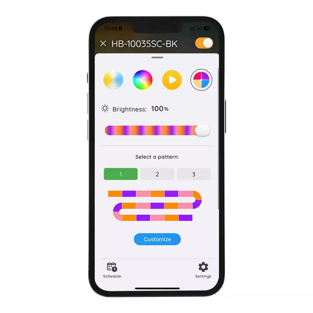 100-Light 40 Ft. Indoor/Outdoor Plug-In Integrated LED RGB Color Changing Novelty String Light Powered by Hubspace