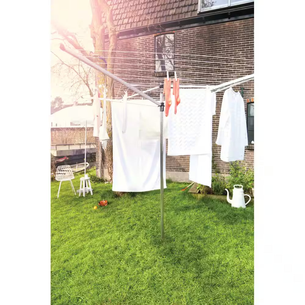 116.1 X 116.1 In. Topspinner Outdoor Rotary Clothesline with Ground Spike