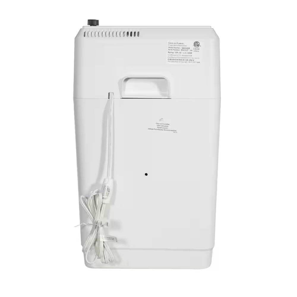 SPACE SAVER 6-Gal. Cool Mist Evaporative Whole House Humidifier for 2,300 Sq. Ft., White