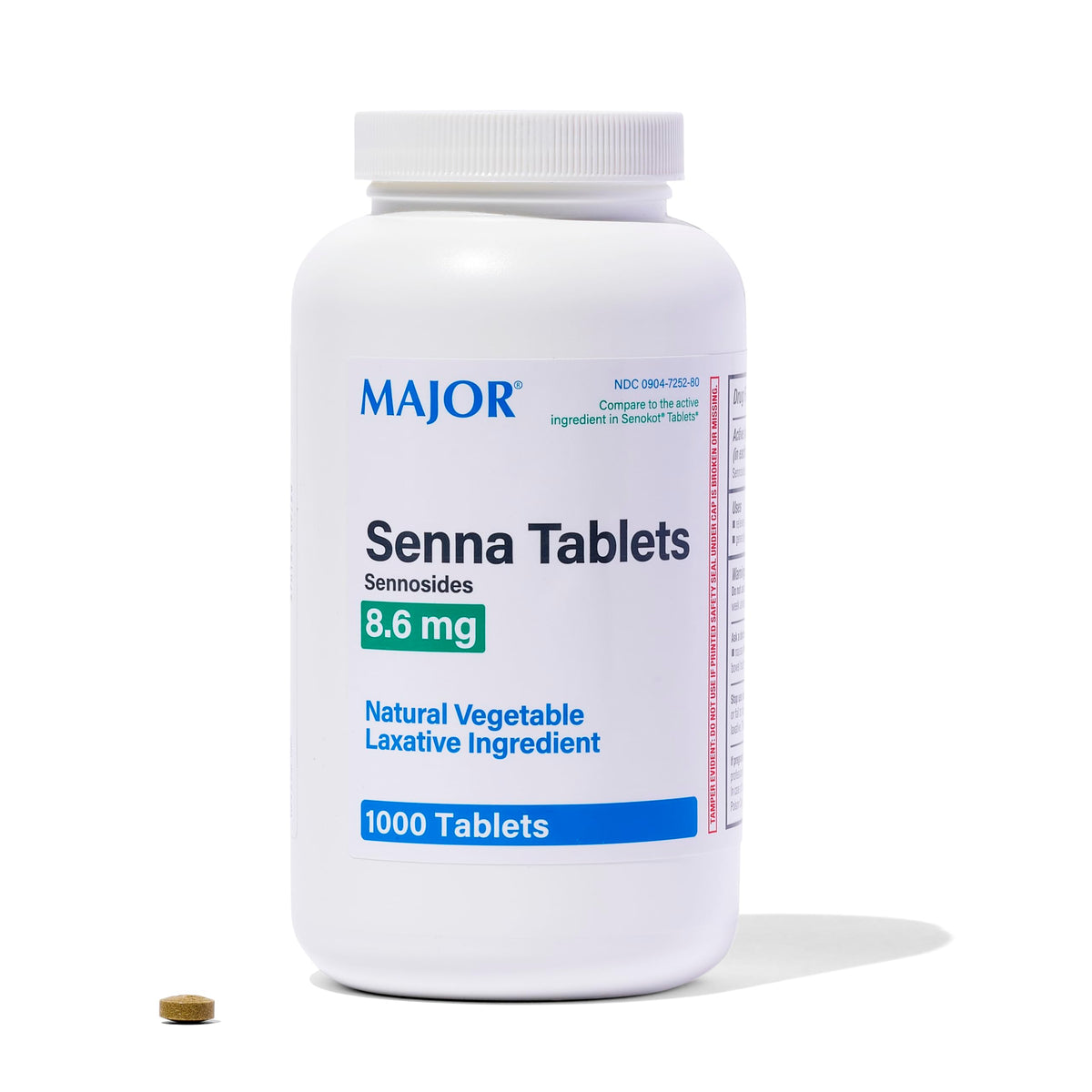 Major Sennosides 8.6mg Laxative 1000 Tablets